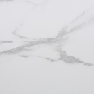 Table basse avec plateau effet marbre HOMELYA - Blanc