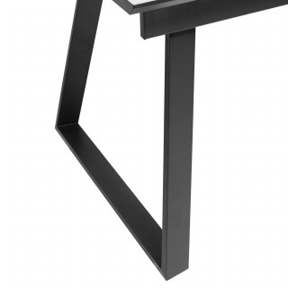 Table à manger extensible pour 4 personnes CAMBURI - Blanc