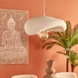 Suspension forme organique TEIVA - Blanc