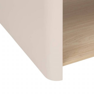 Table basse 2 étagères ROUNDY - Beige