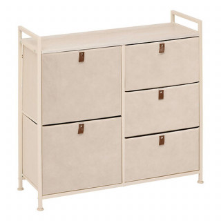 Rangement 5 tiroirs TISSA - Beige