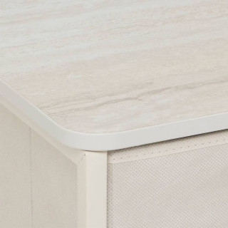 Commode basse 5 tiroirs TISSA - Beige