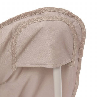 Fauteuil de camping pliant matelassé - Argile