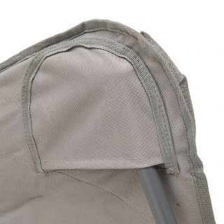 Fauteuil de camping pliant matelassé - Gris