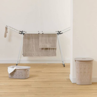 Séchoir à linge extensible et pliable SINAI - 27 m d'étendage - 260 x 60 x 113 cm