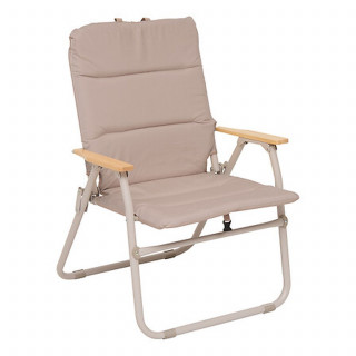 Lot de 2 chaises de camping pliantes - Beige