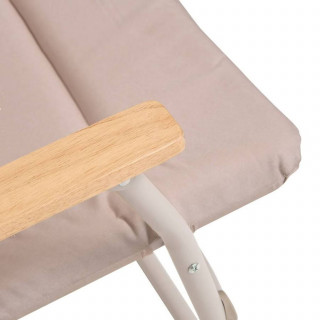 Lot de 2 chaises de camping pliantes - Beige