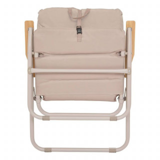 Lot de 2 chaises de camping pliantes - Beige