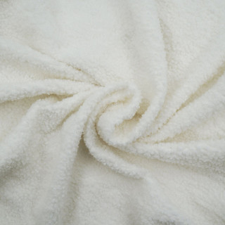 Housse de canapé extensible en bouclette - 3 places - de 180 à 230 cm - Ecru