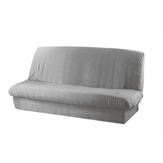 Housse de clic-clac matelassée et bande de socle - Gris clair