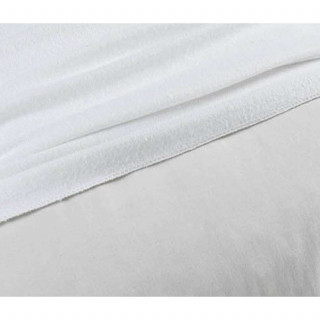 Lot de 2 - Protège oreiller - Molleton 100% coton - 65 x 65 cm - Blanc