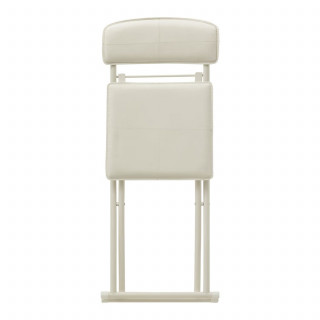 Lot de 4 chaises pliantes en simili cuir - Beige