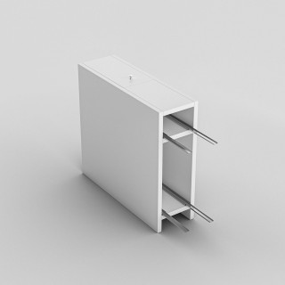 Rangement de salle de bain compact 2 tiroirs et une porte - Beige