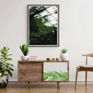 Adhésif décoratif à motif palmier - Vert