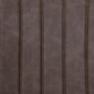 Lot de 2 fauteuils à diner effet cuir VISOCA - Marron