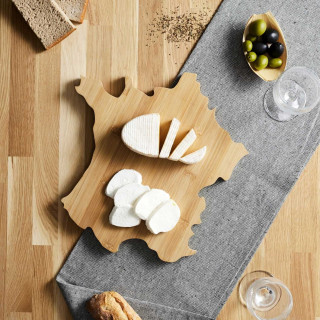 Planche apéritive en carte de France - Beige