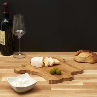 Planche apéritive en carte de France - Beige