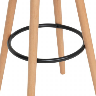 Lot de 4 chaises de bar avec coussin MAXON - Blanc