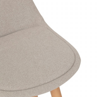 Lot de 4 chaises de bar avec coussin MAXON - Beige