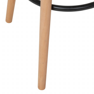 Lot de 4 chaises de bar avec coussin MAXON - Beige