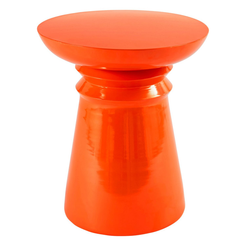 Table d'appoint ronde en métal JAYA - Orange