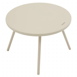 Salon de jardin en aluminium 2 places PAOPAO - Beige et argile