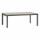 Table de jardin extensible en aluminium effet bois 12 places EVASION - Lin et vert laurier