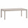 Table de jardin extensible en aluminium effet bois 12 places EVASION - Lin et argile