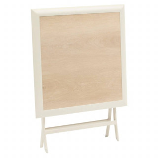 Table de jardin pliante carrée 2 places AZUA - Epeautre et argile