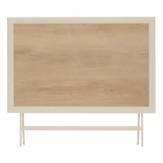 Table de jardin pliante carrée 4 places AZUA - Epeautre et argile