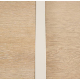 Table de jardin extensible en aluminium effet bois 8 places PIAZZA - Epeautre et argile