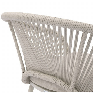 Fauteuil de jardin empilable en aluminium ORYON - Argile