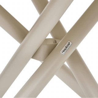 Table de jardin ronde en aluminium 4 places NEBULLIA - Argile