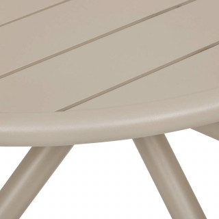 Table de jardin ronde en aluminium 4 places NEBULLIA - Argile