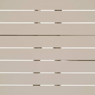 Table de jardin ronde en aluminium 4 places NEBULLIA - Argile