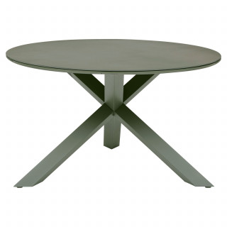 Table de jardin ronde en aluminium 6 places ORYON - Laurier