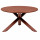Table de jardin ronde en aluminium 6 places ORYON - Acajou