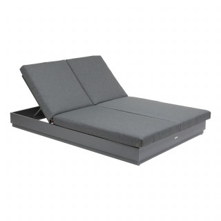 Lit de piscine en aluminium 2 places ALLURE - Graphite