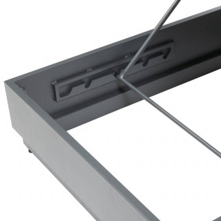 Lit de piscine en aluminium 2 places ALLURE - Graphite