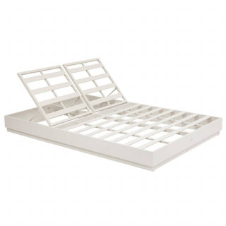 Lit de piscine en aluminium 2 places ALLURE - Beige et Avoine