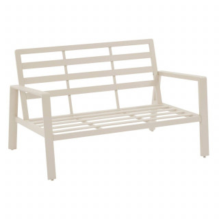 Canapé de jardin en aluminium 2 places LUZANE - Argile