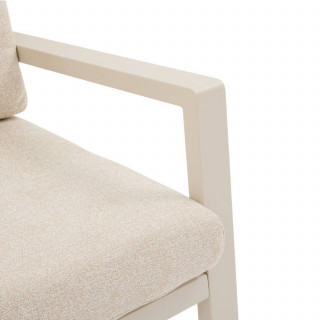 Canapé de jardin en aluminium 2 places LUZANE - Argile