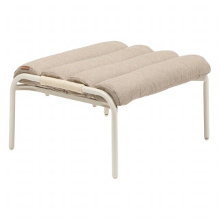 Fauteuil relax de jardin avec repose pieds SOLANI - Argile