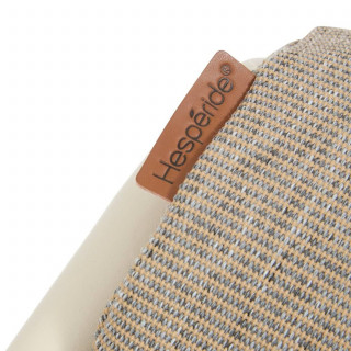 Fauteuil relax de jardin avec repose pieds SOLANI - Argile