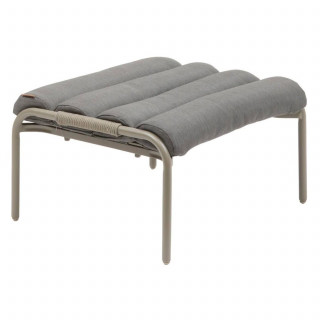 Fauteuil relax de jardin avec repose pieds SOLANI - Café