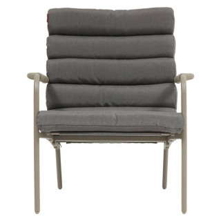 Fauteuil relax de jardin avec repose pieds SOLANI - Café