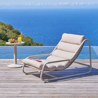 Fauteuil de jardin en acier CELESTAM - Argile