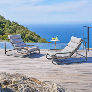 Fauteuil de jardin en acier CELESTAM - Vert Laurier