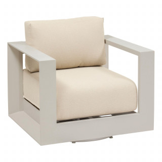 Fauteuil de salon de jardin rotatif ALLURE - Avoine