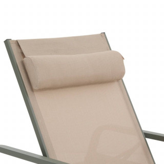 Transat en aluminium et texaline OSMALA - Lin et vert laurier